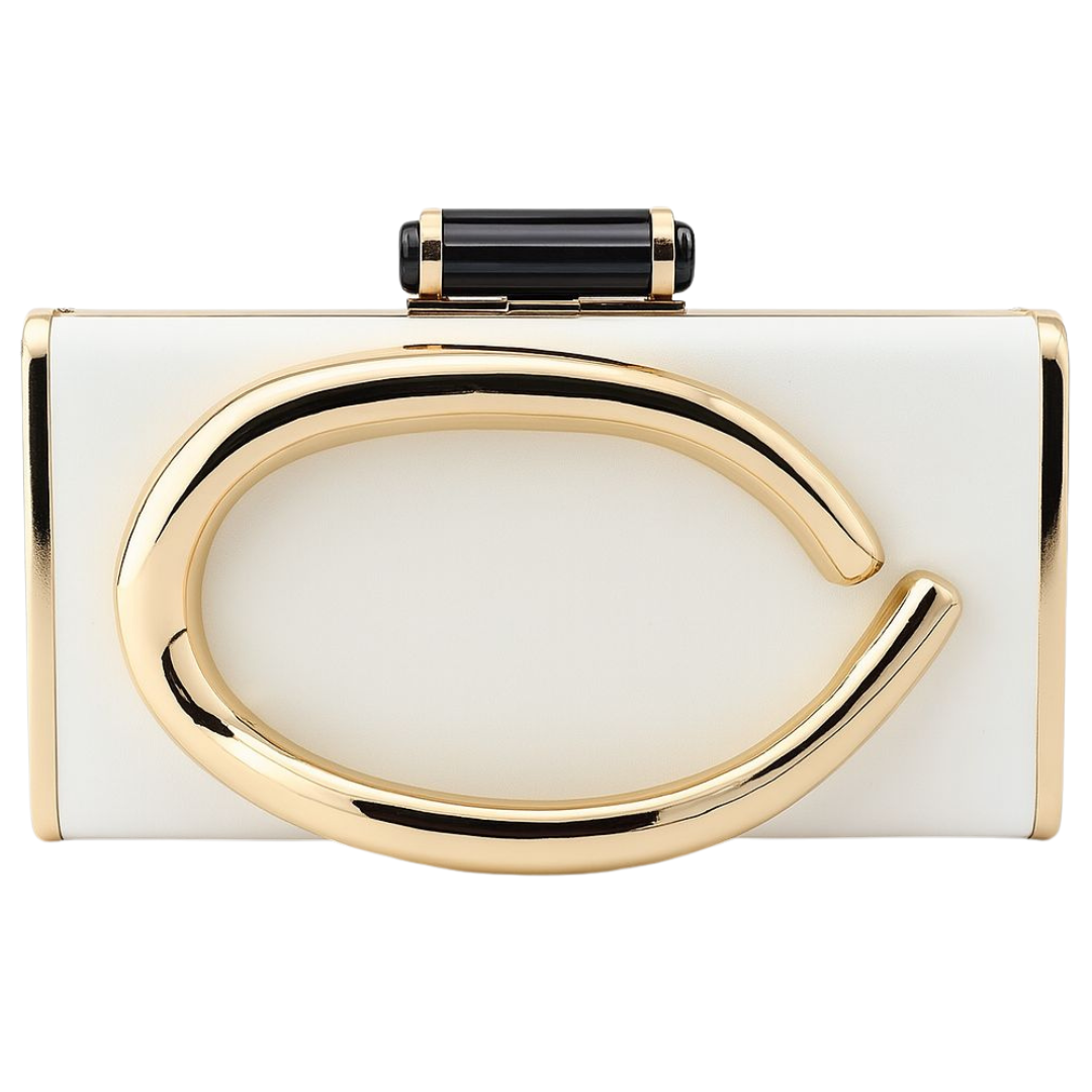 Bolsa Clutch Luxo com Letra “C”