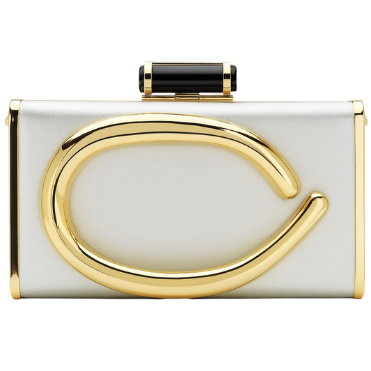 Bolsa Clutch Luxo com Letra “C”