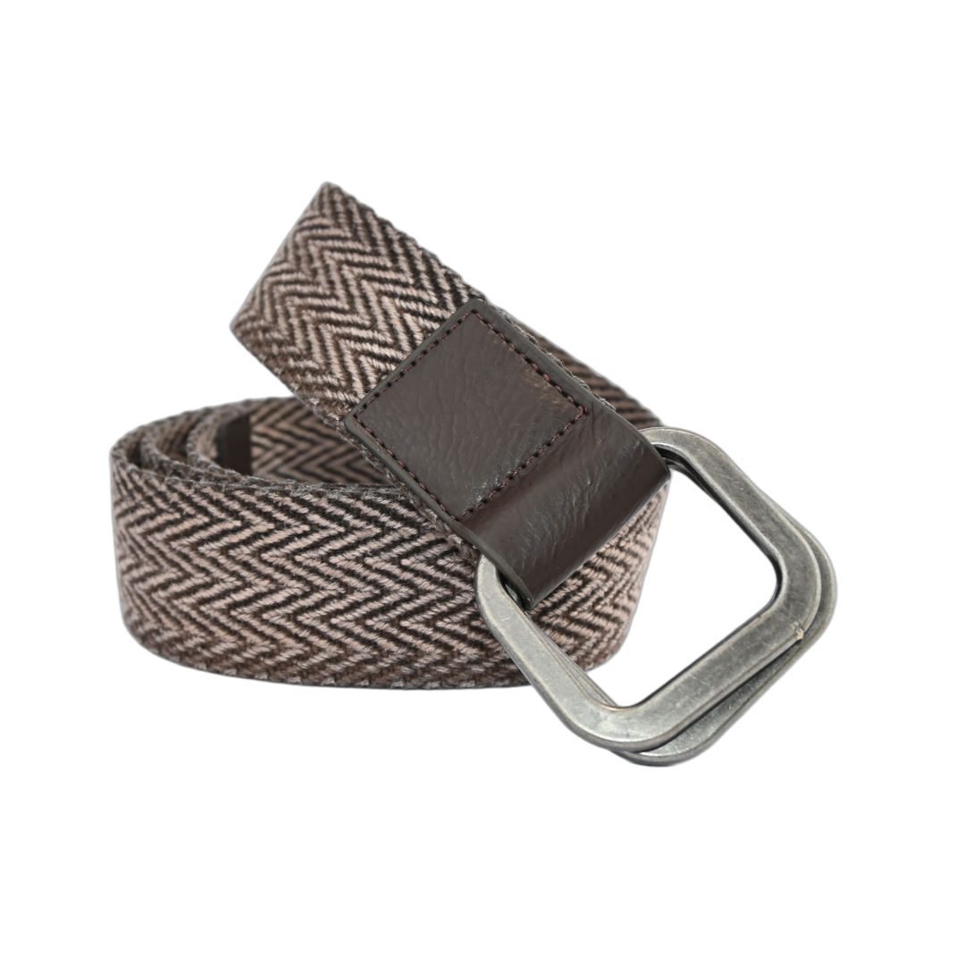 cinto masculino lona fivela metálica