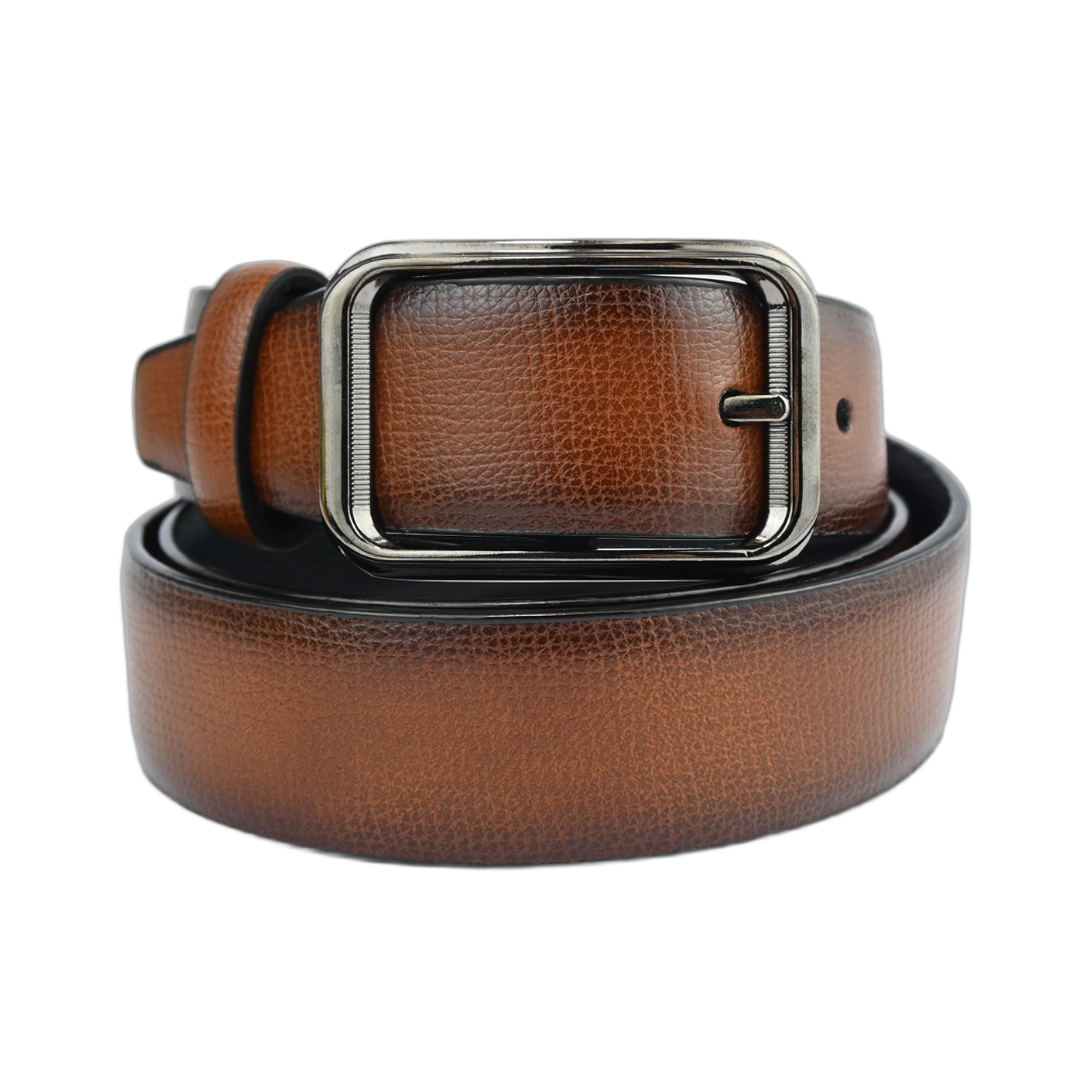 Cinto Masculino 2 em 1 Dupla Face Elegante Com Fivela