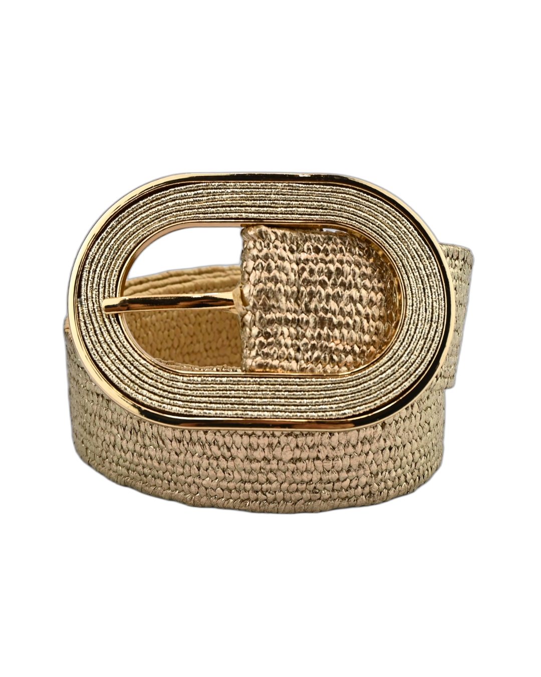 Cinto metalizado feminino