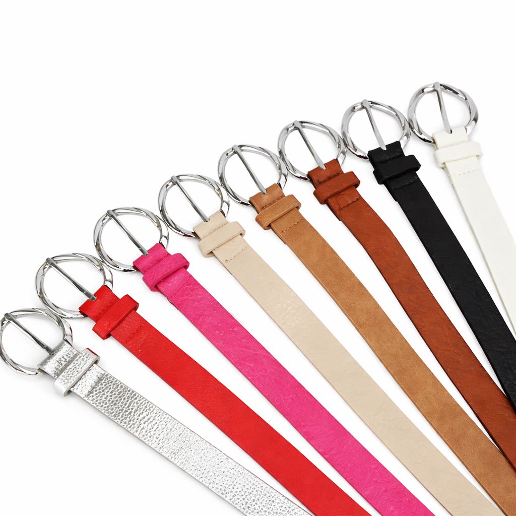 Cinto Feminino com Fivela Redonda