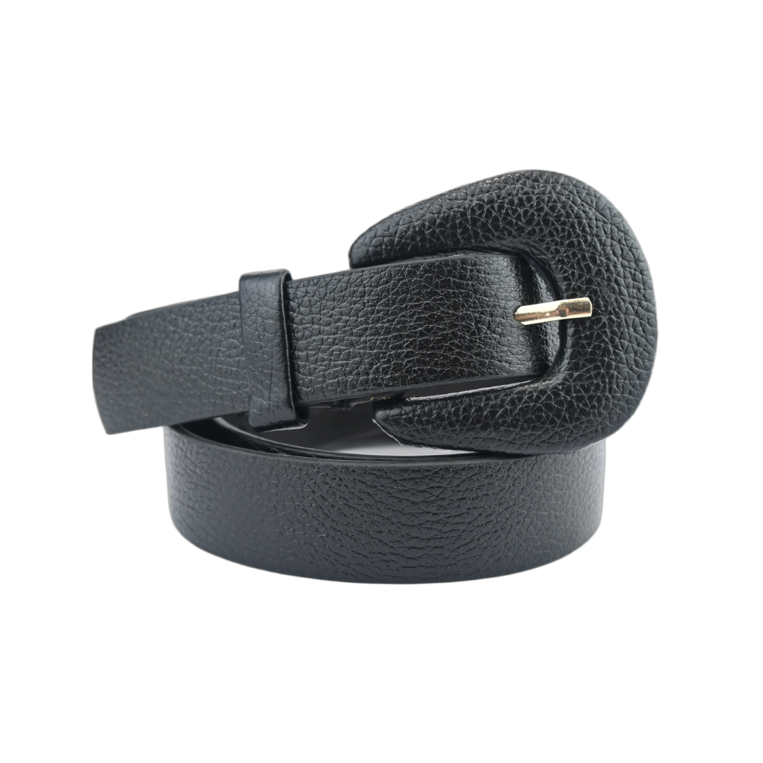 Cinto De Couro Encapado Oval