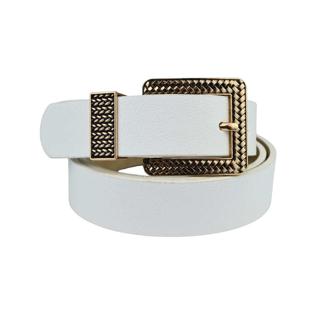 Cinto Feminino com Fivela Dourada Trabalhada