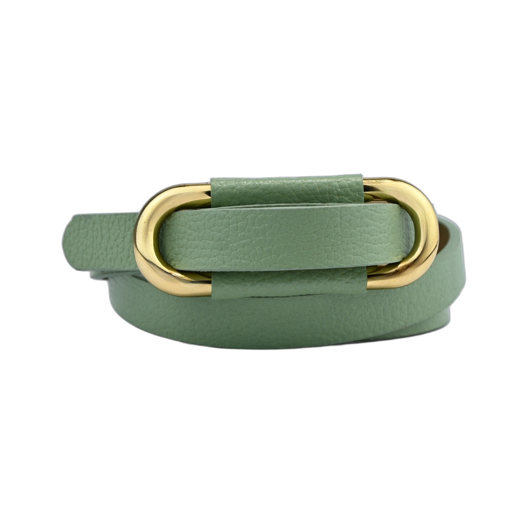 Cinto De Couro Fino Sem Fivela Adicionar aos favoritos