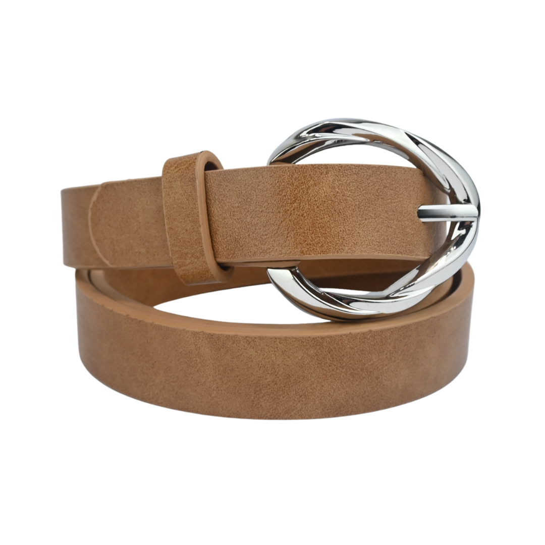 Cinto Feminino com Fivela Redonda