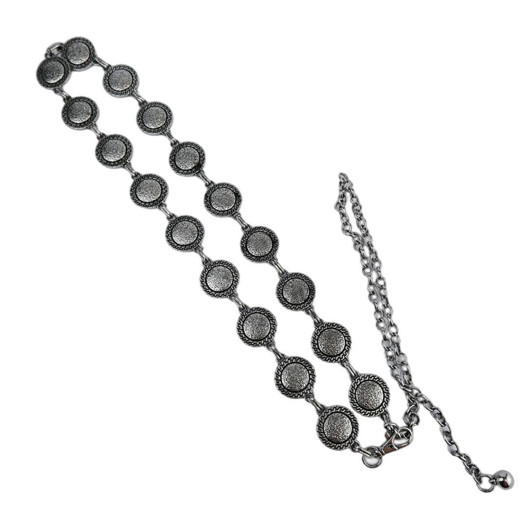 Cinto Corrente Medalha Redonda Plus-zise