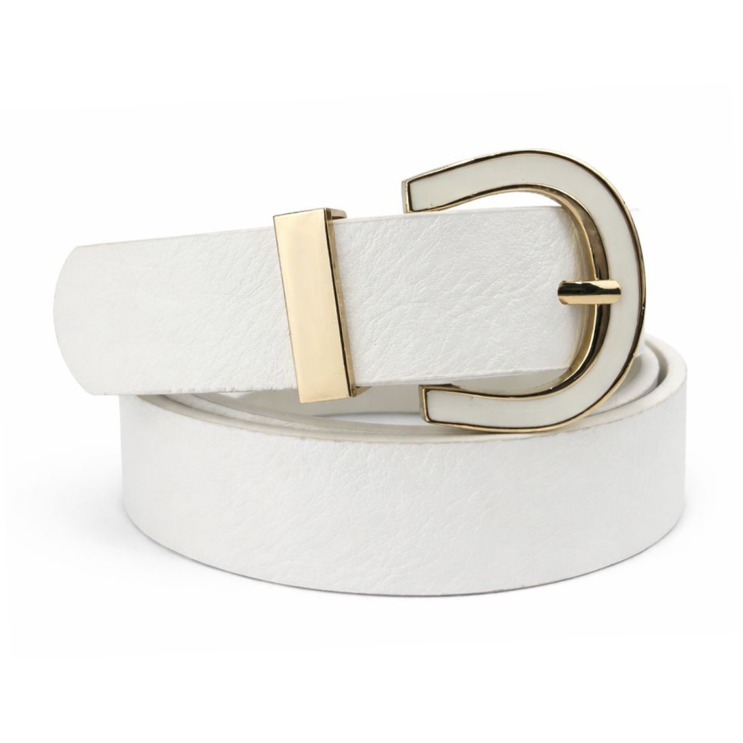 Cinto Feminino Colorido Fivela Metal Encapado