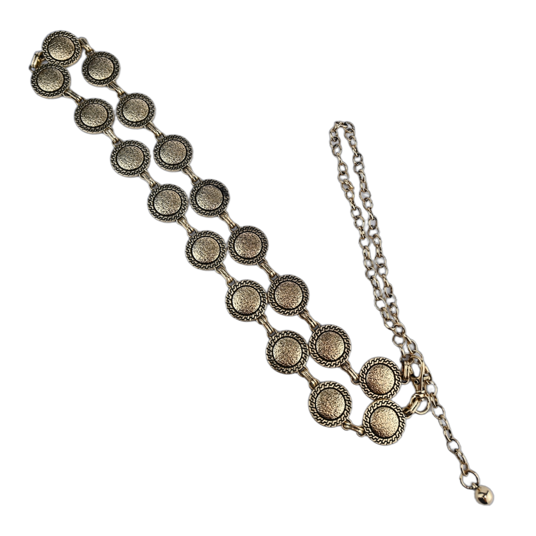 Cinto Corrente Medalha Redonda Plus-zise