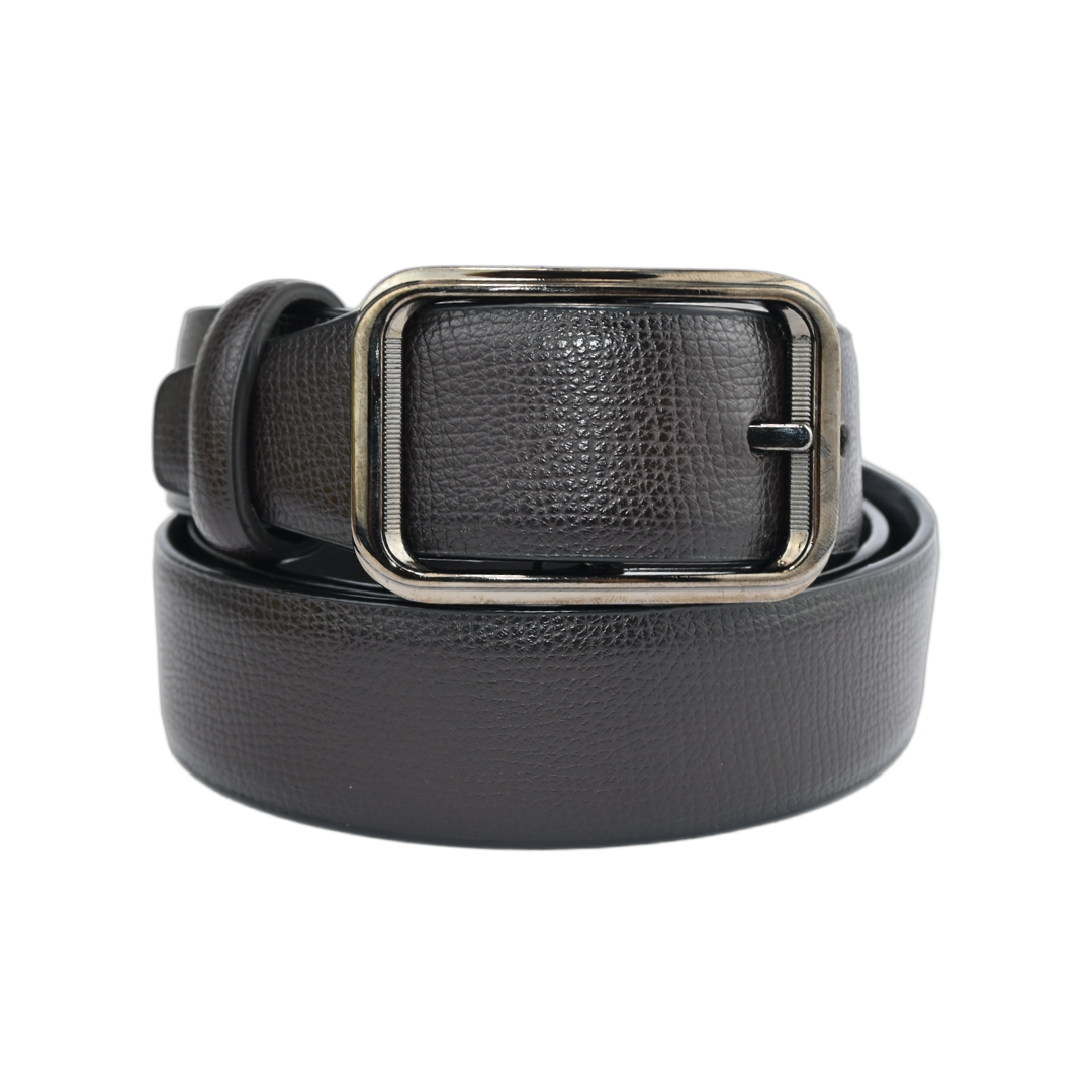 Cinto Masculino 2 em 1 Dupla Face Elegante Com Fivela