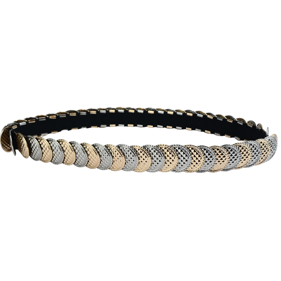 Cinto Artesanal de Moedas Texturizadas