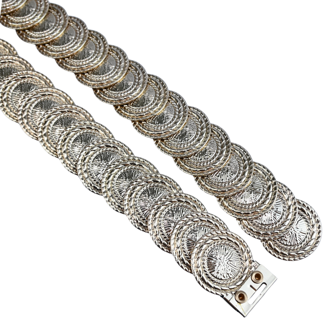 Cinto Feminino Moedas Trabalhadas