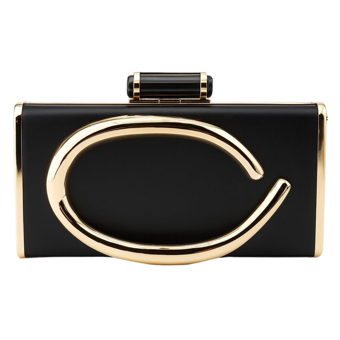 Bolsa  Clutch Luxo com Letra “C”