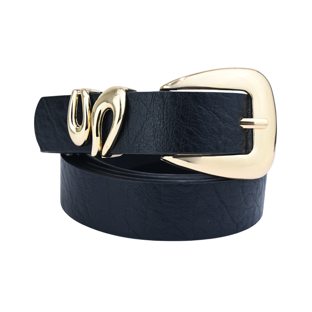 Cinto Feminino com Fivela Dourada