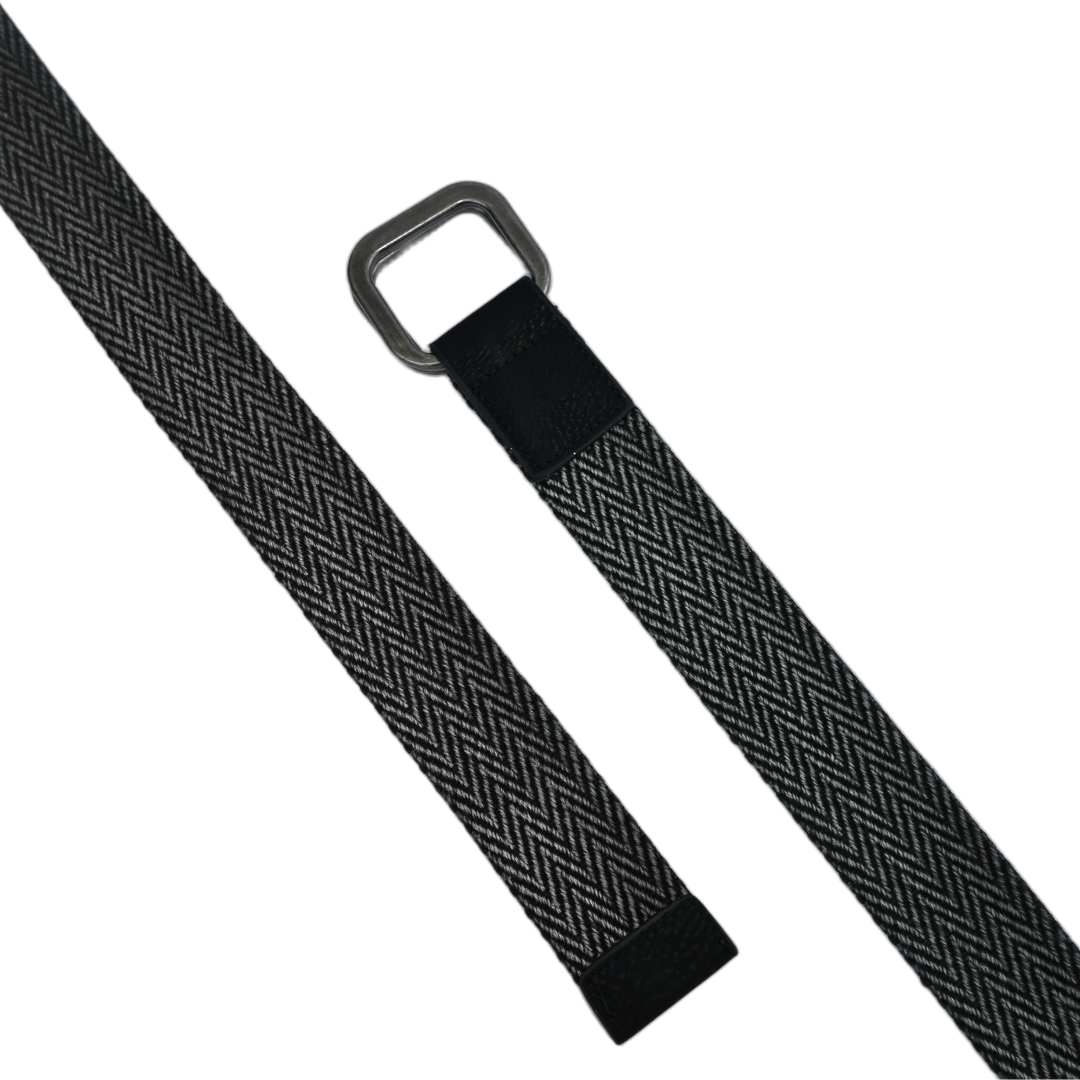 cinto masculino lona fivela metálica