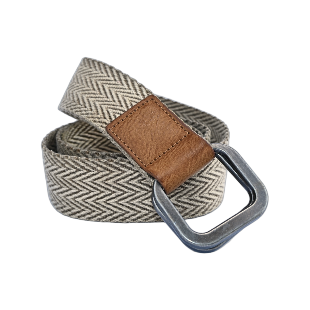 cinto masculino lona fivela metálica