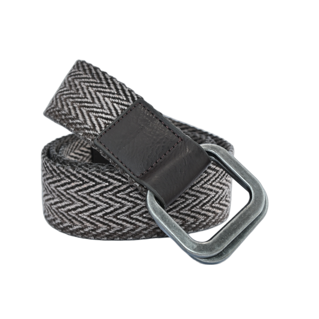 cinto masculino lona fivela metálica