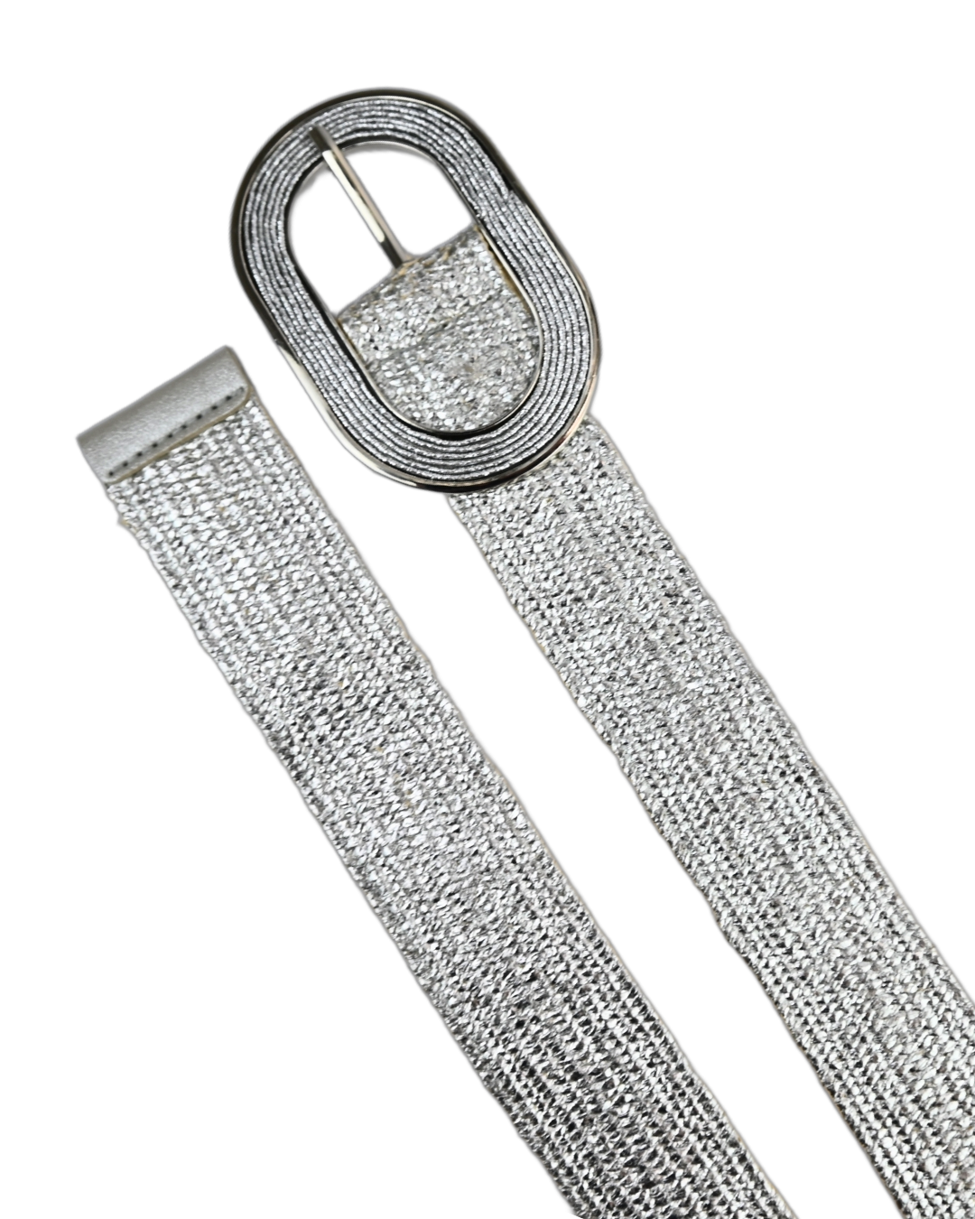 Cinto metalizado feminino