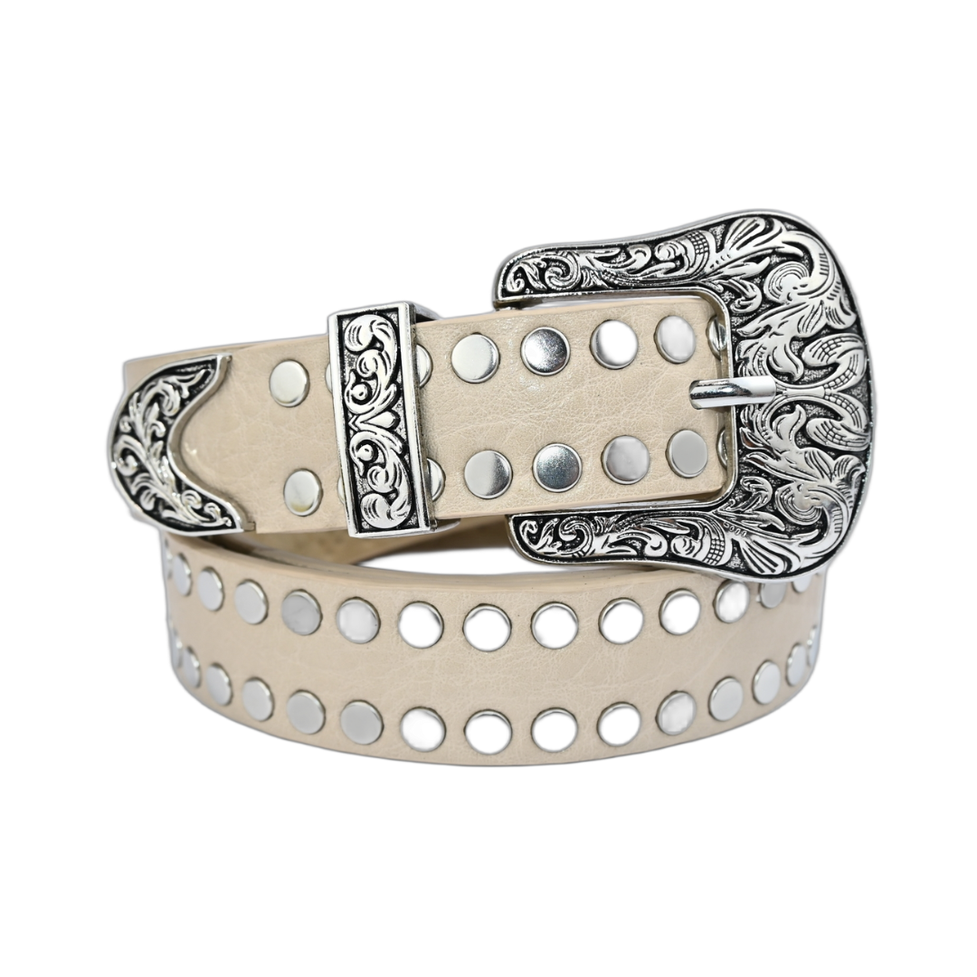 Cinto Feminino Estilo Country com Tachas