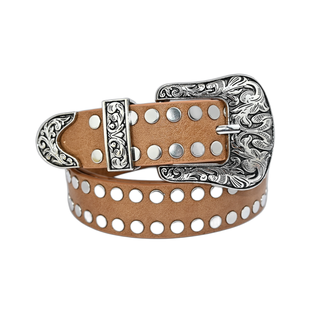 Cinto Feminino Estilo Country com Tachas