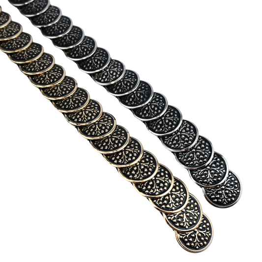 Cinto Feminino Moedas Trabalhadas