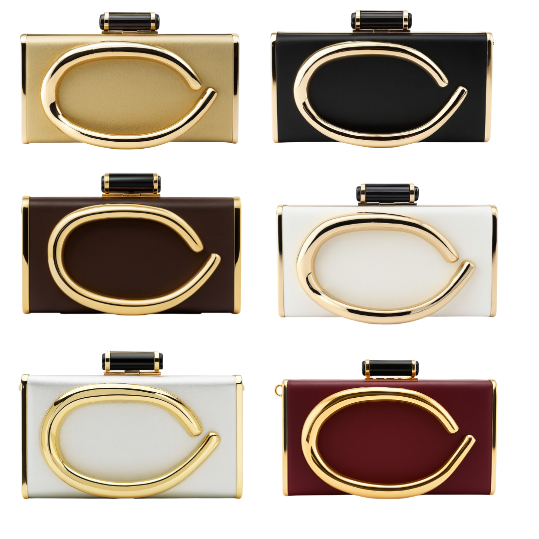 Bolsa  Clutch Luxo com Letra “C”