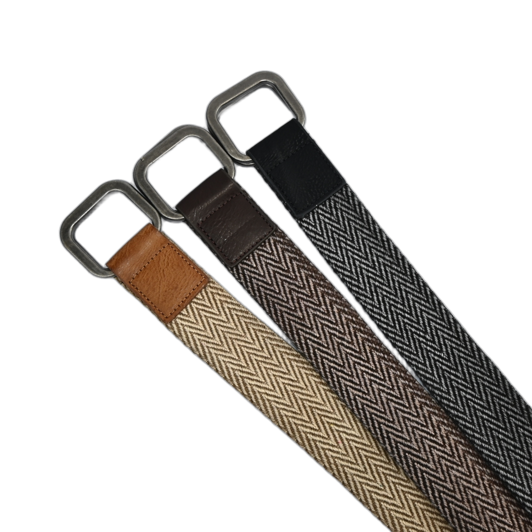 cinto masculino lona fivela metálica