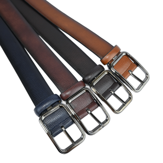 Cinto Masculino 2 em 1 Dupla Face Elegante Com Fivela