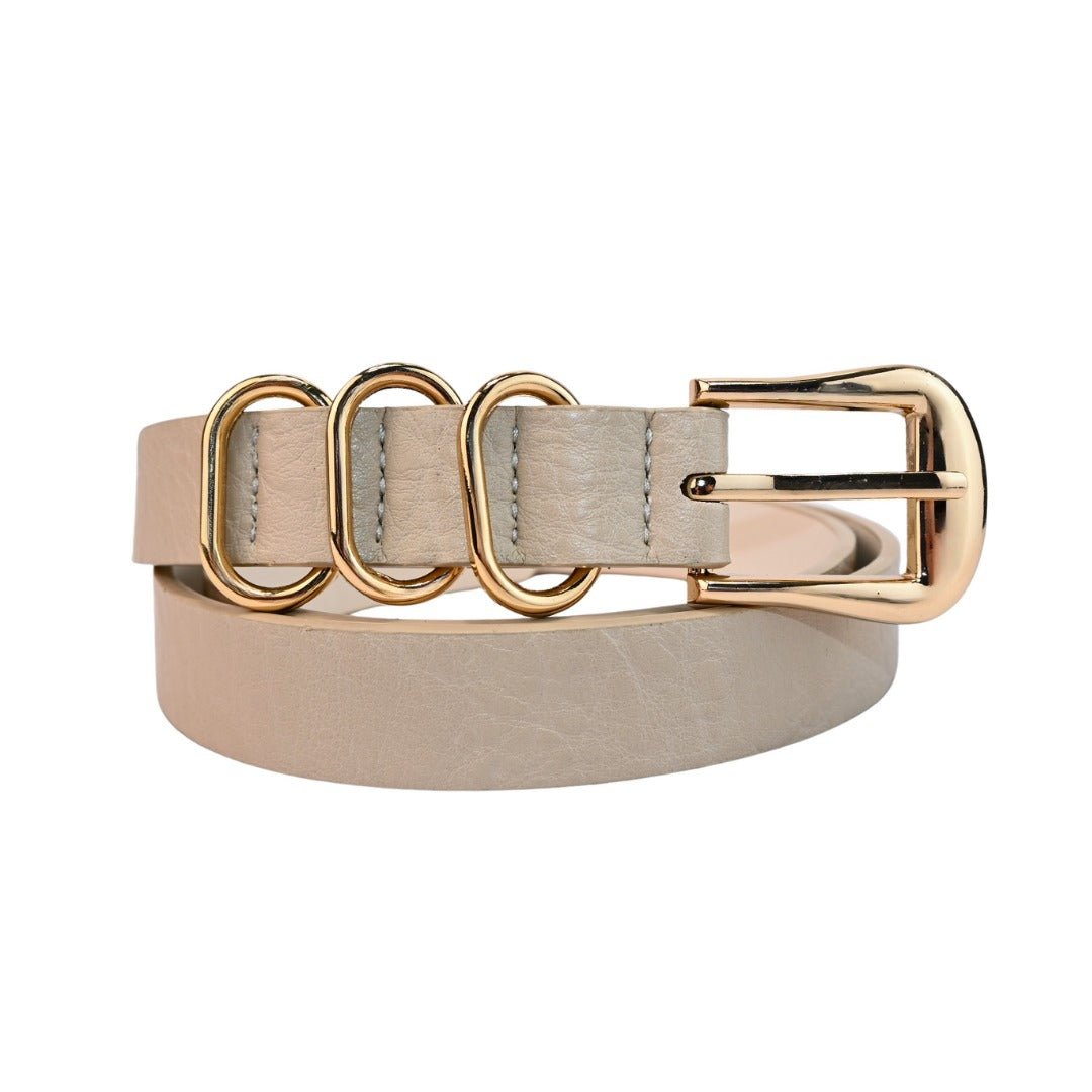 Cinto Feminino com Fivela Dourada 110 cm