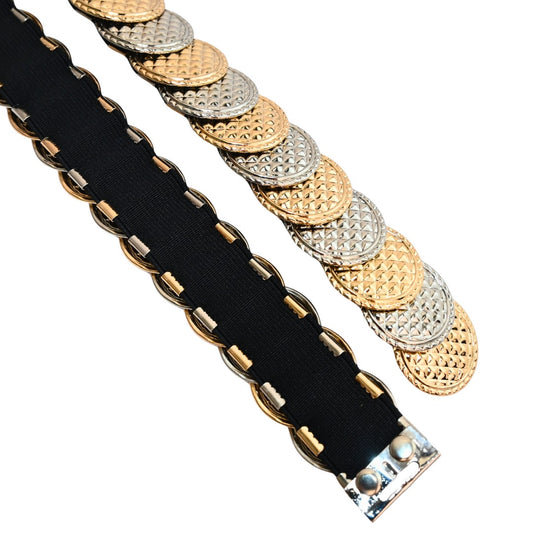 Cinto Feminino Metálico Bicolor 110 cm